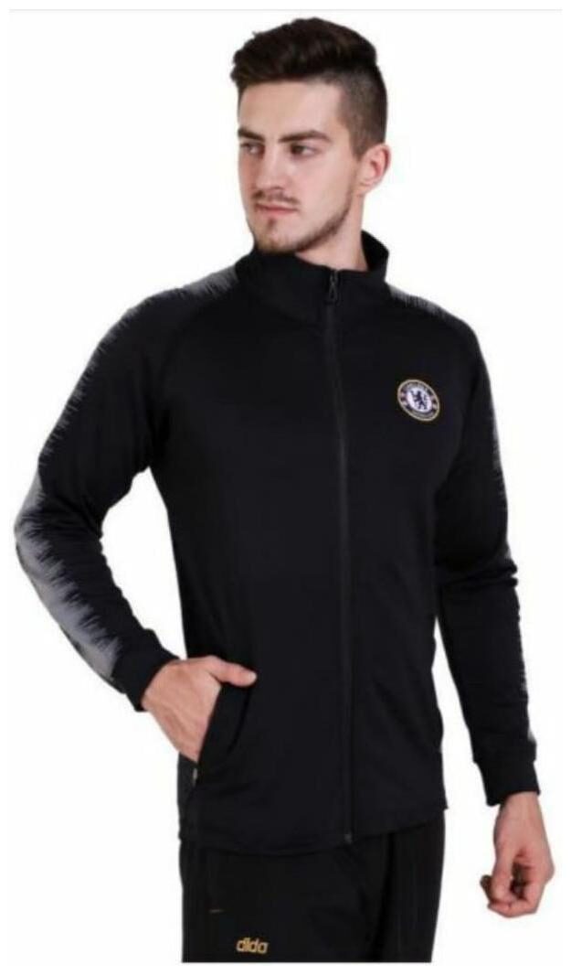 

DIDRISHA Men Black Solid Sports jacket