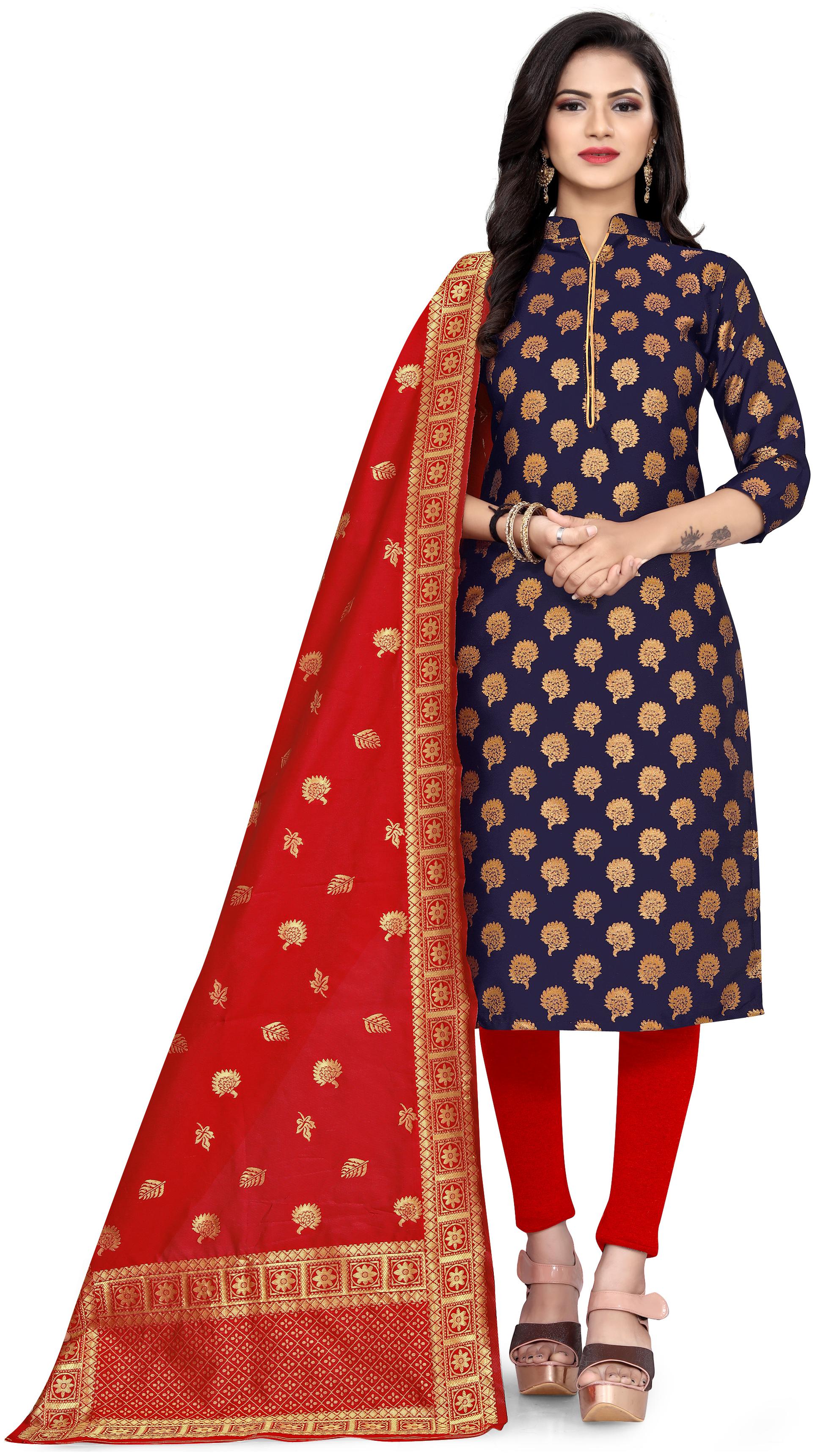 

DIVA S CHOICE Blue Unstitched Kurta with bottom dupatta With dupatta Dress Material