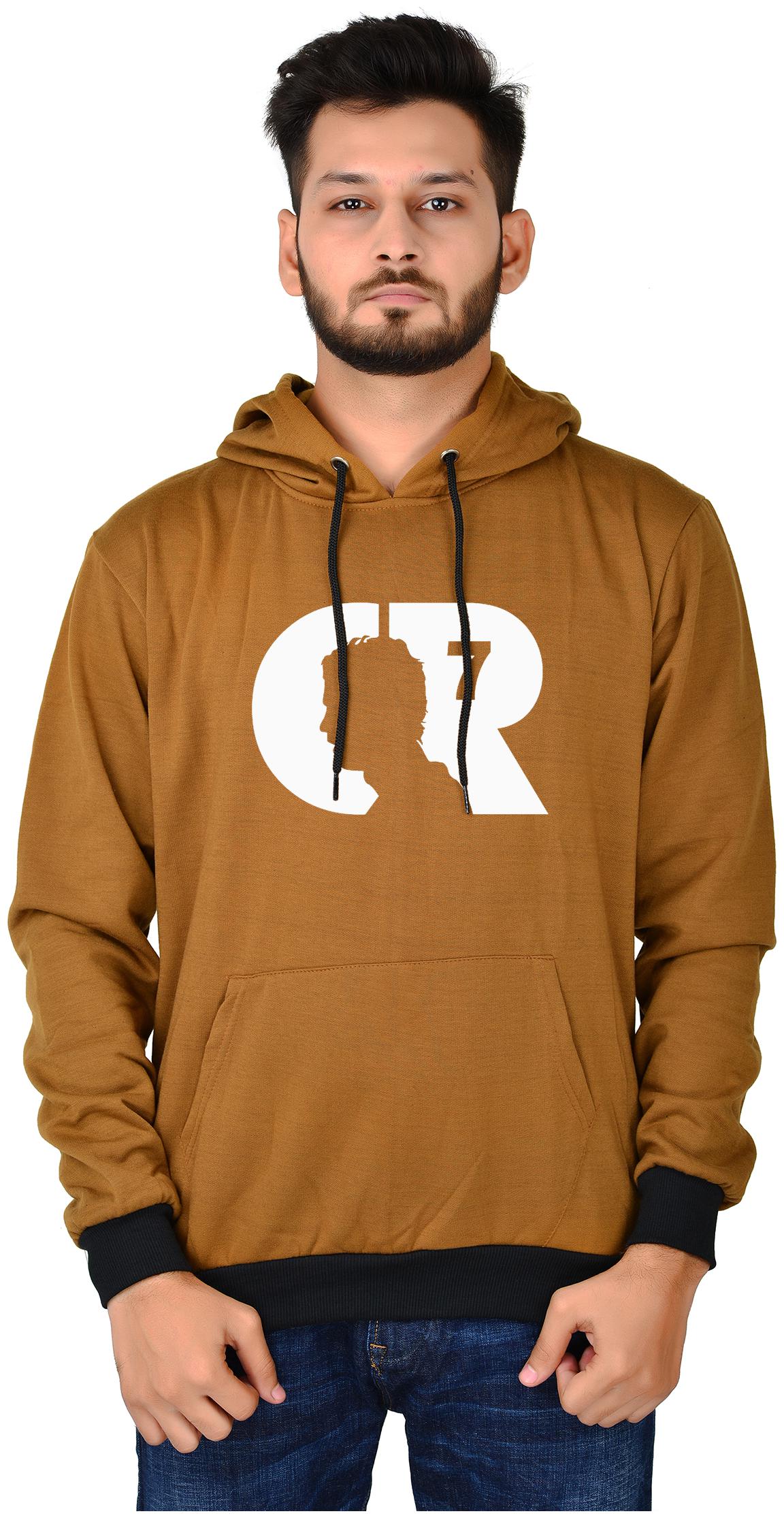 

DIVRA CLOTHING Men Brown Hooded Hoodie