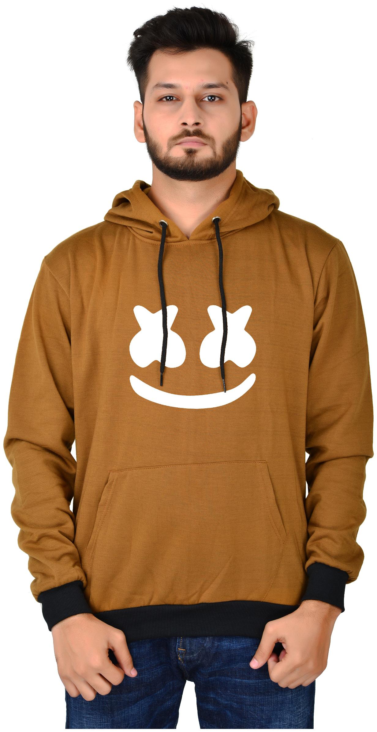 

DIVRA CLOTHING Men Brown Hooded Hoodie