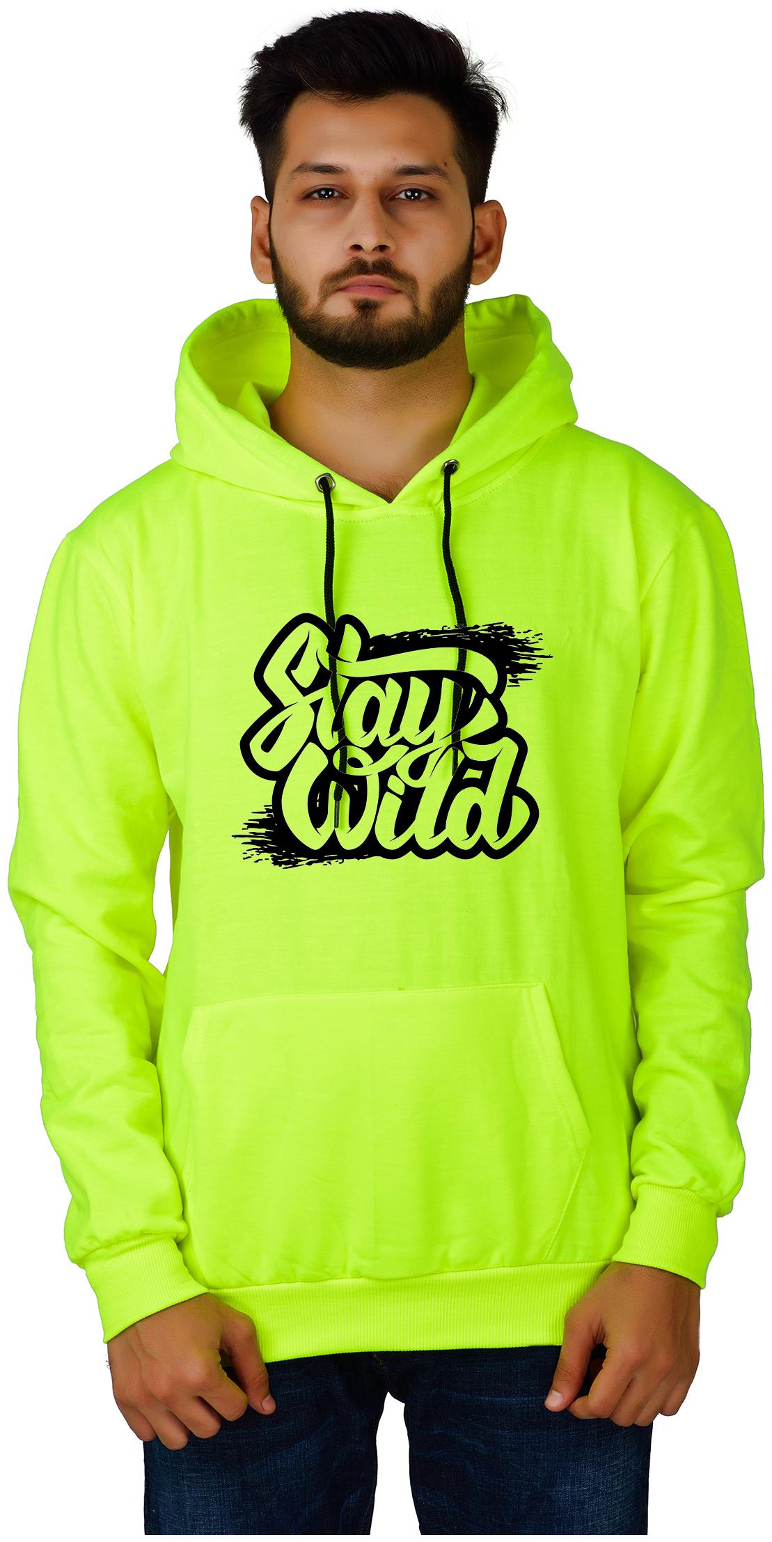 

DIVRA CLOTHING Men Green Hooded Hoodie