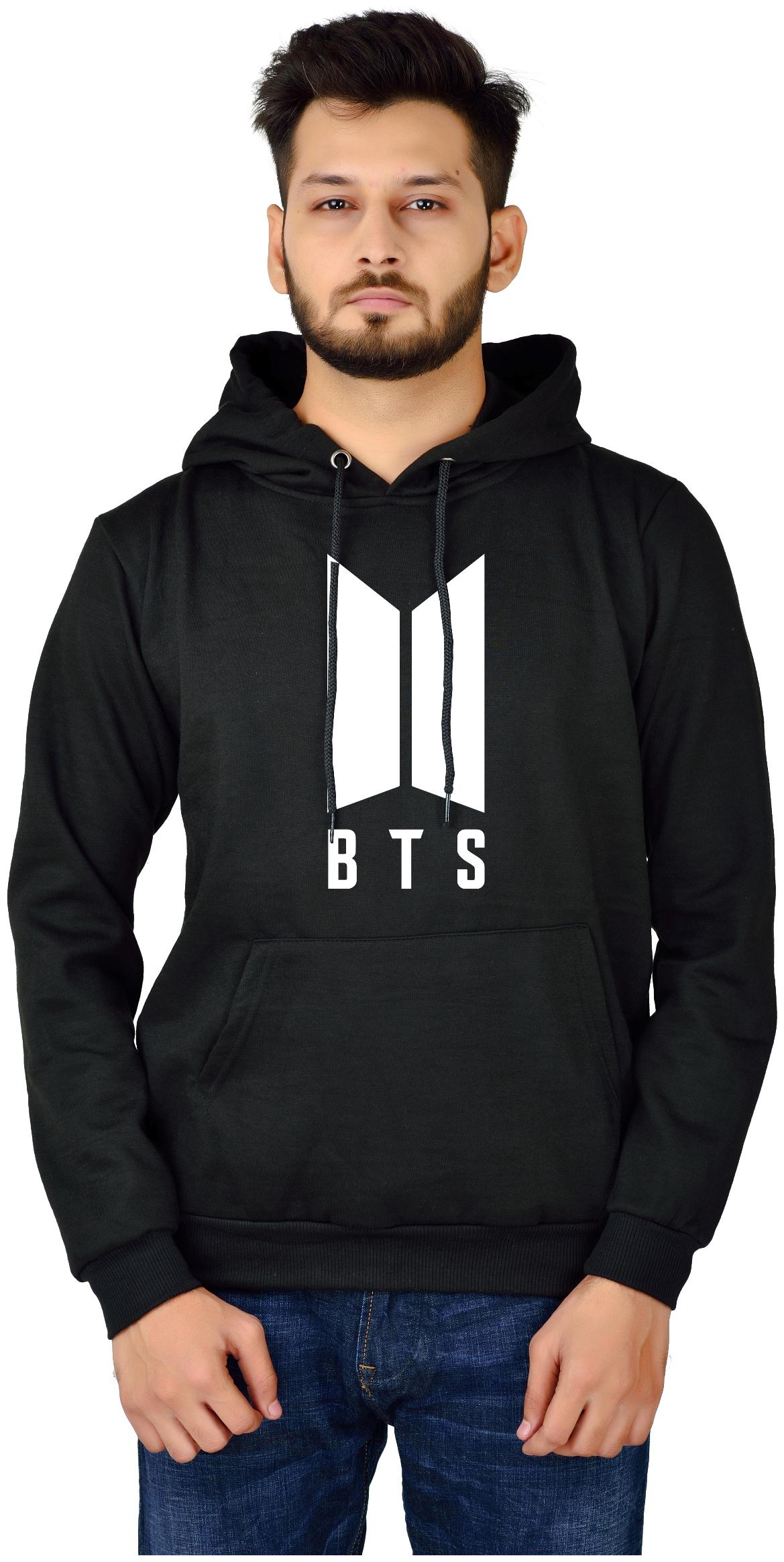 

DIVRA CLOTHING Men Black Hooded Hoodie