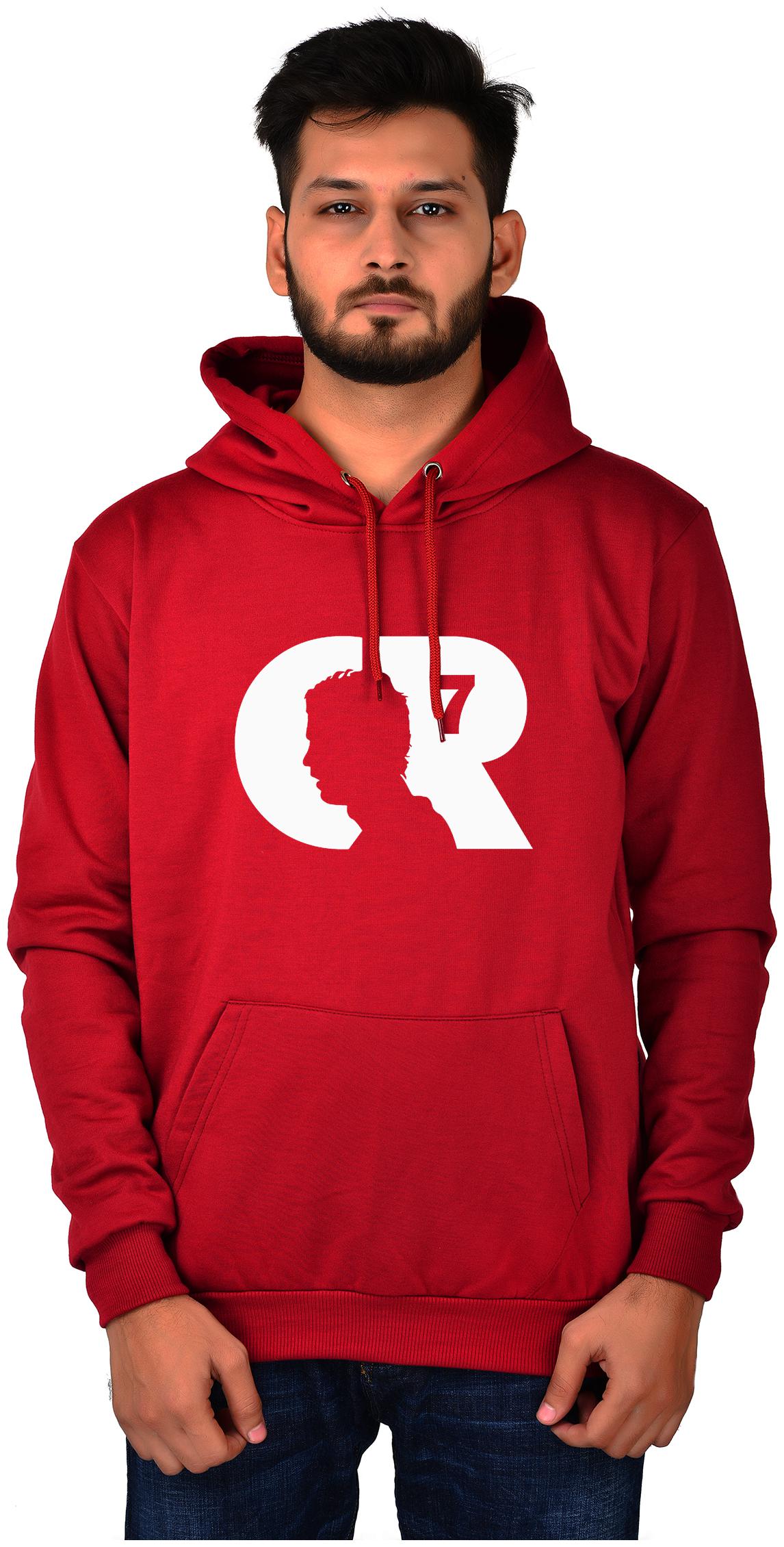 

DIVRA CLOTHING Men Maroon Hooded Hoodie