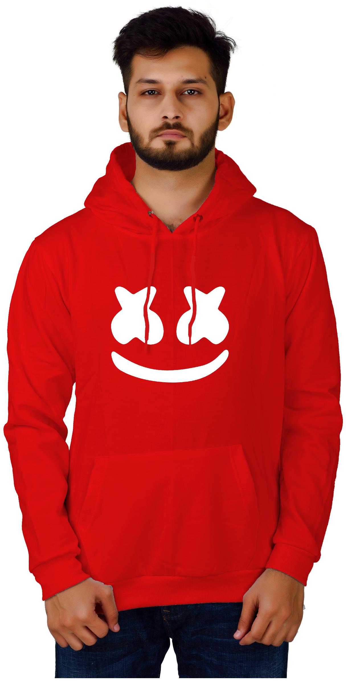 

DIVRA CLOTHING Men Red Hooded Hoodie