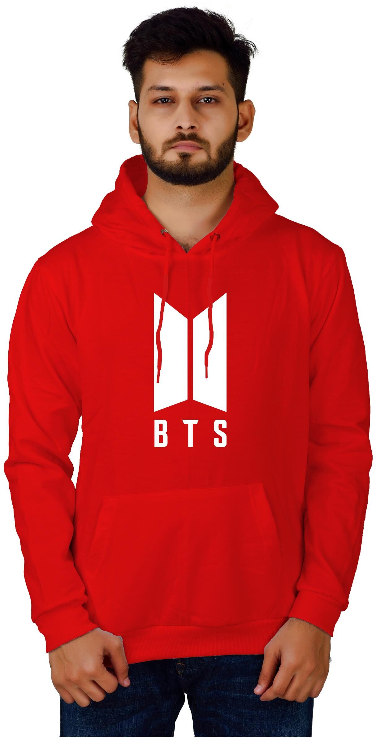 

DIVRA CLOTHING Men Red Hooded Hoodie