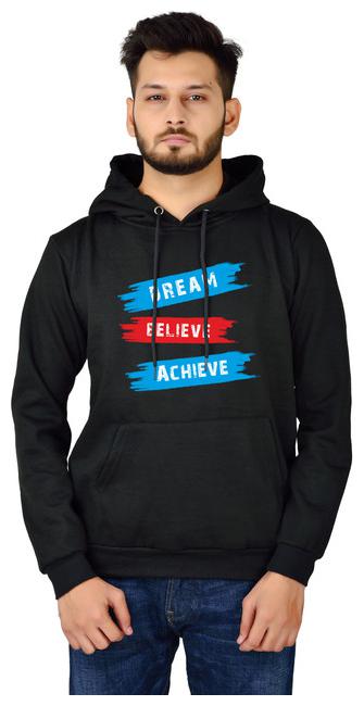 

DIVRA CLOTHING Men Black Hooded Hoodie