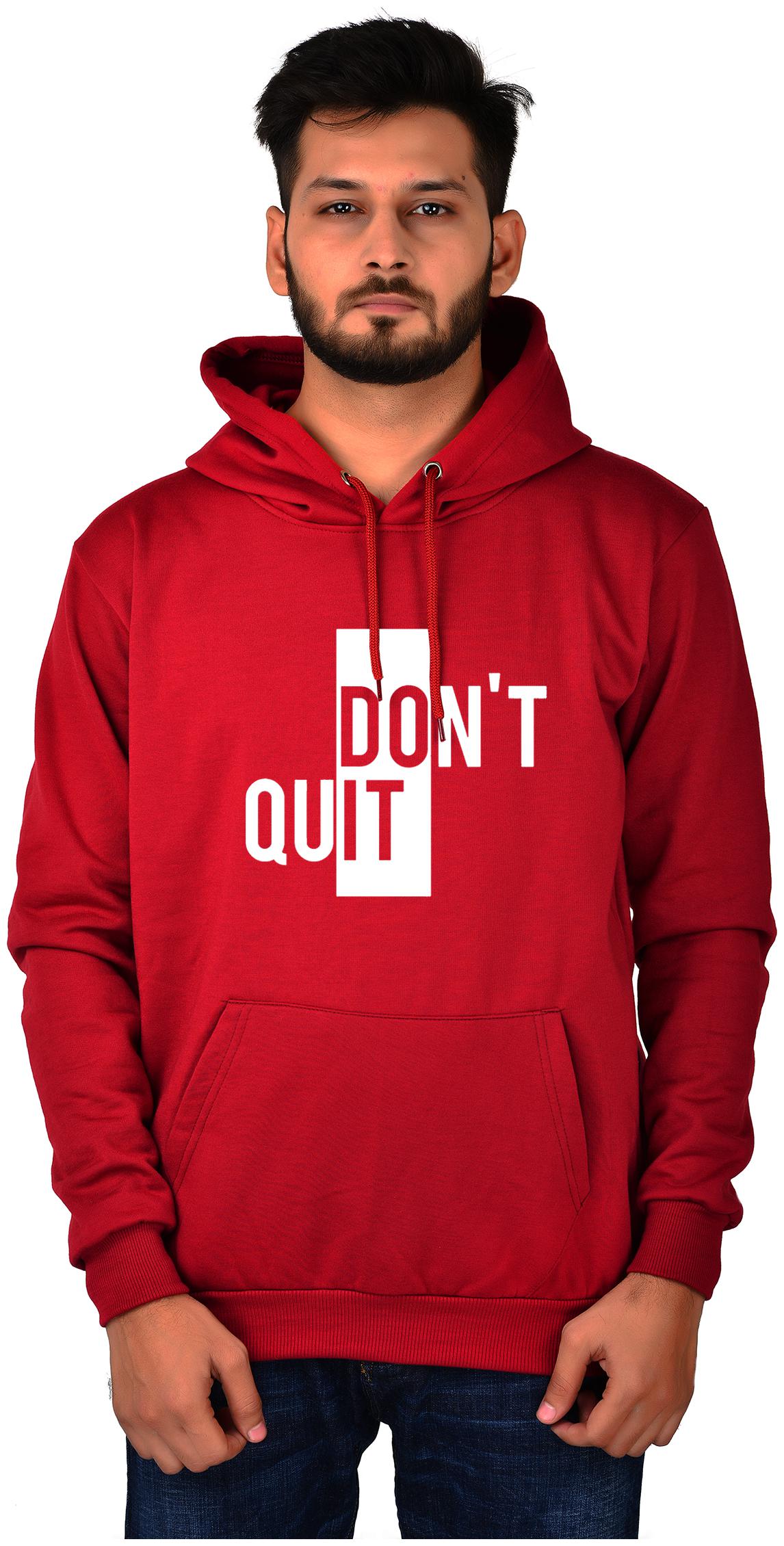 

DIVRA CLOTHING Men Maroon Hooded Hoodie