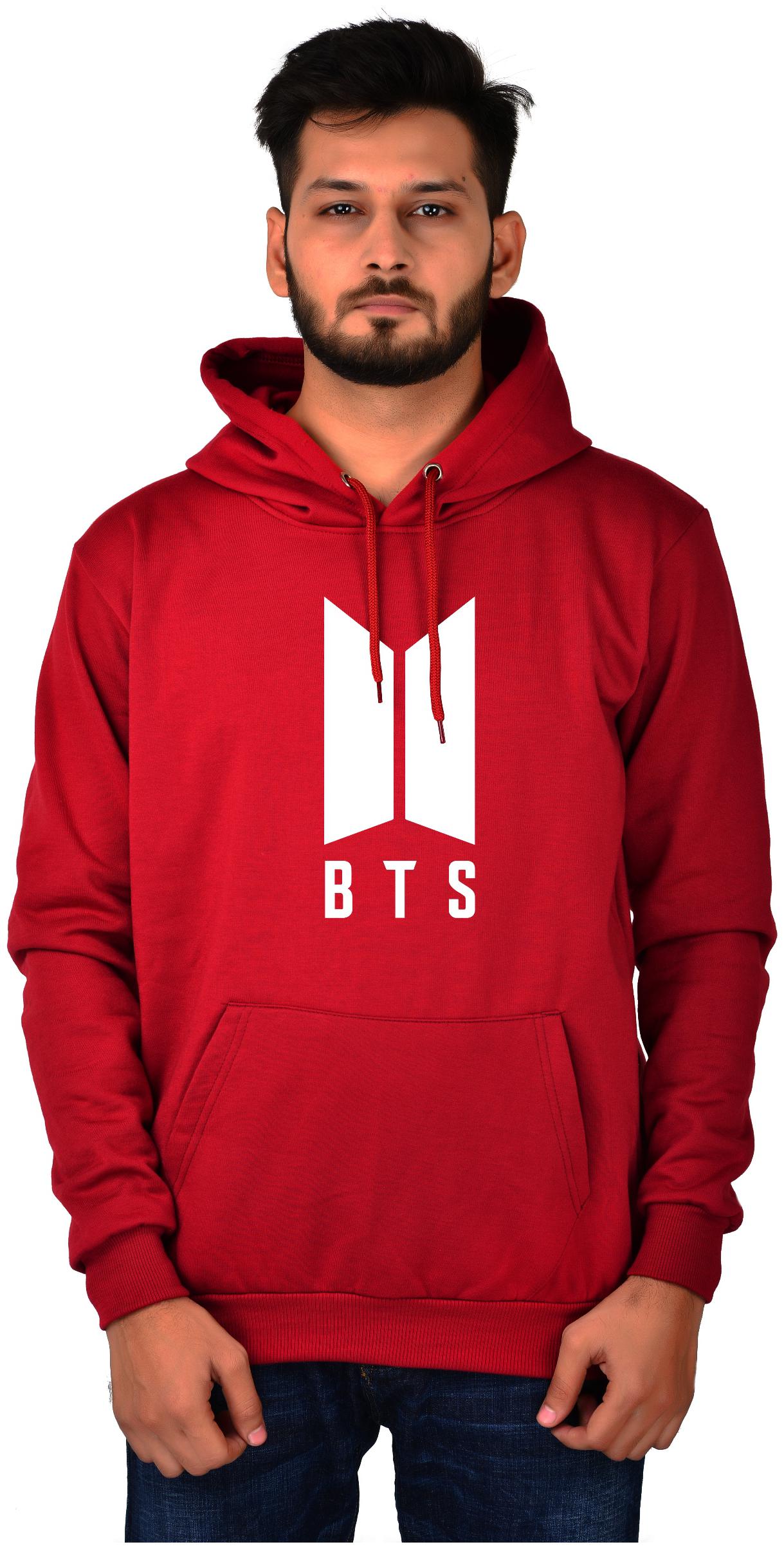 

DIVRA CLOTHING Men Maroon Hooded Hoodie