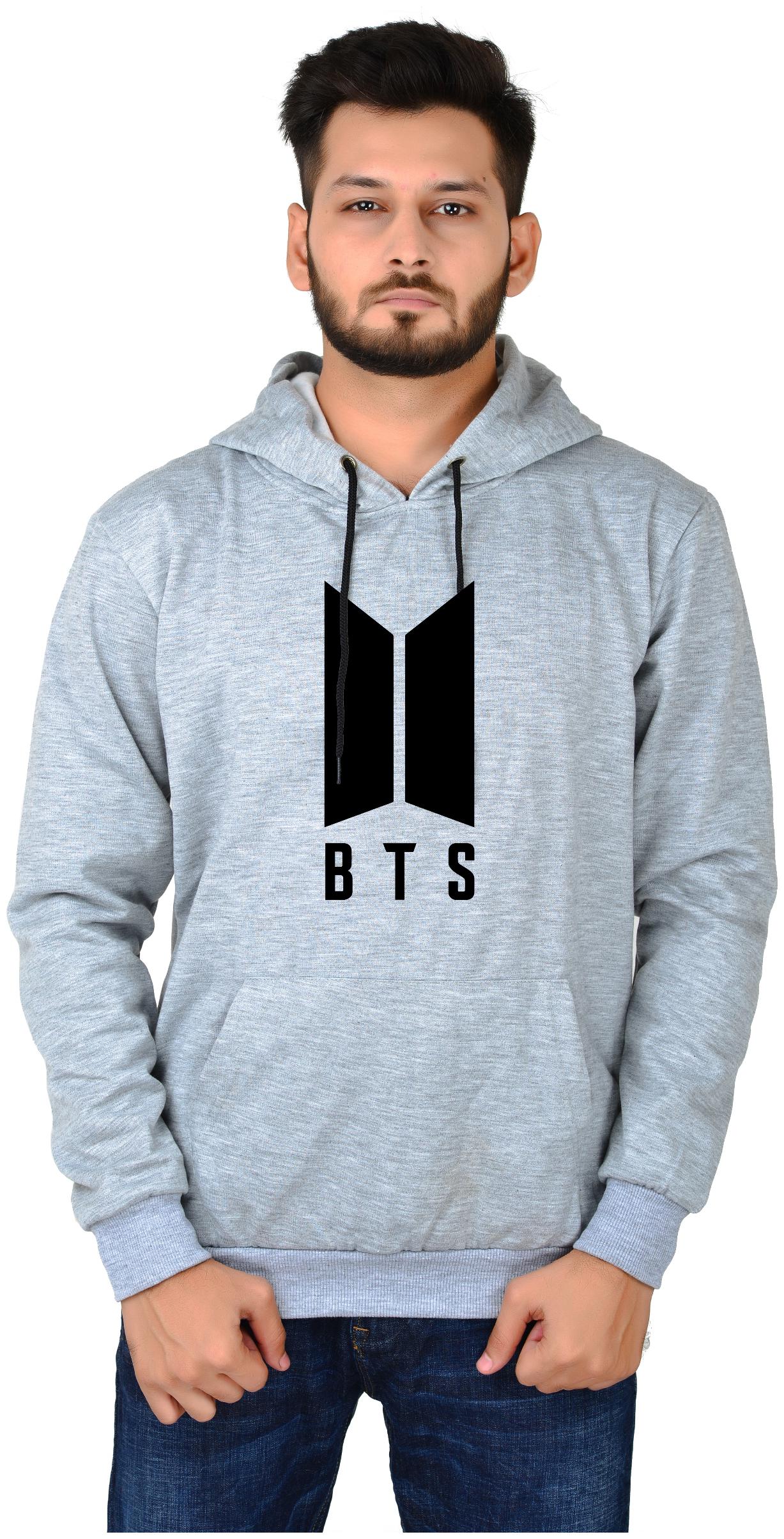 

DIVRA CLOTHING Men Grey Hooded Hoodie