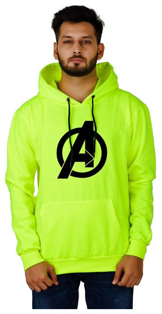 

DIVRA CLOTHING Men Green Hooded Hoodie