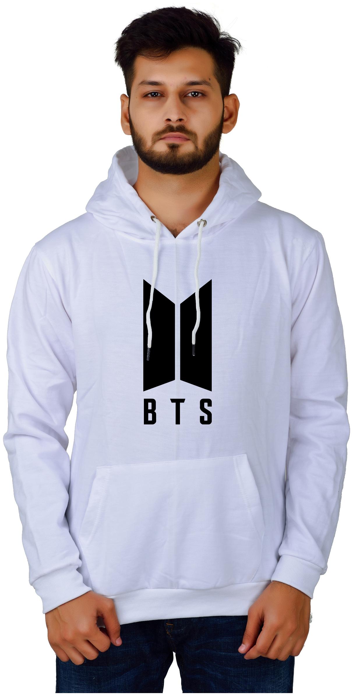 

DIVRA CLOTHING Men White Hooded Hoodie