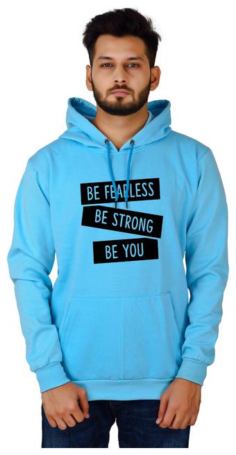 

DIVRA CLOTHING Men Blue Hooded Hoodie