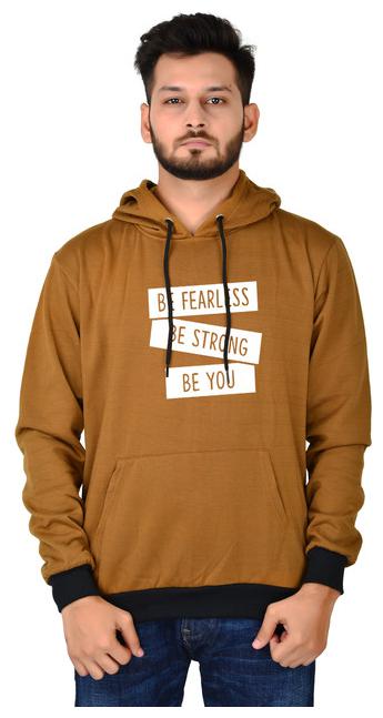 

DIVRA CLOTHING Men Brown Hooded Hoodie