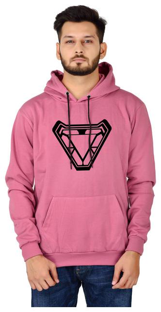 

DIVRA CLOTHING Men Purple Hooded Hoodie