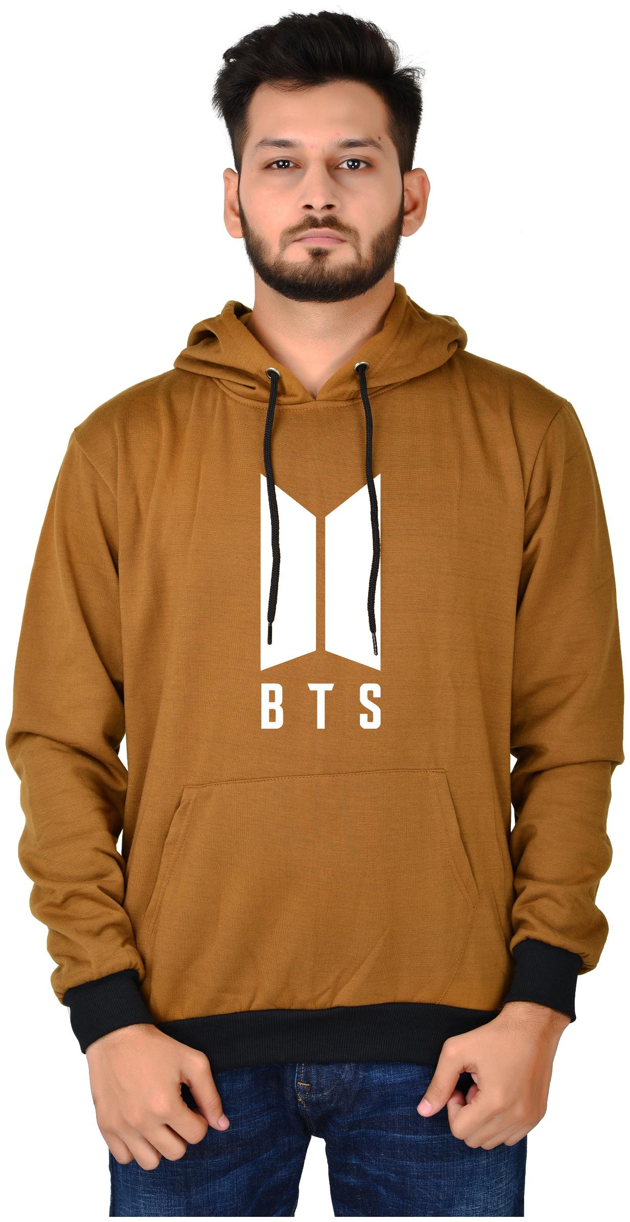 

DIVRA CLOTHING Men Brown Hooded Hoodie