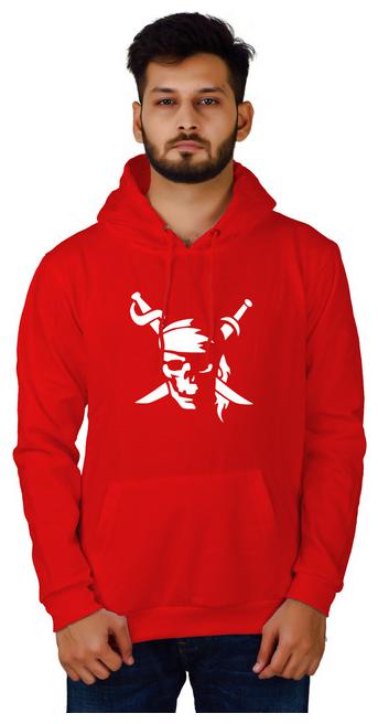 

DIVRA CLOTHING Men Red Hooded Hoodie