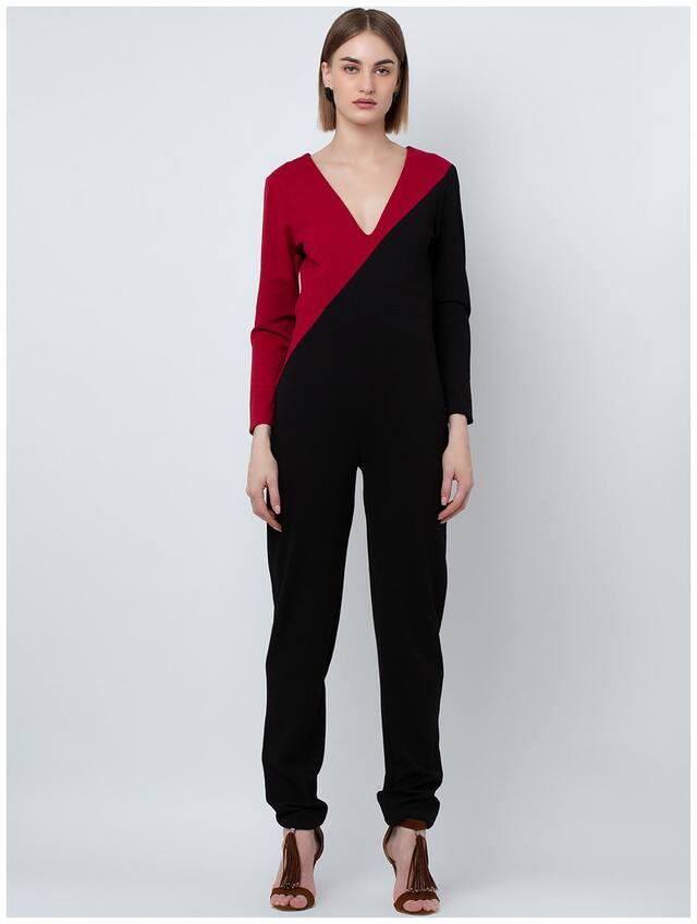 DODO & MOA Colorblocked Jumpsuit - Black