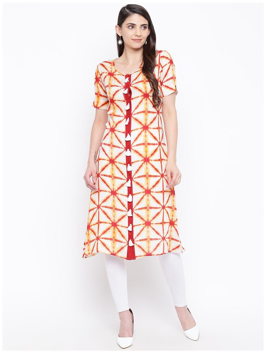 

DODO MOA Cotton Women White Kurta