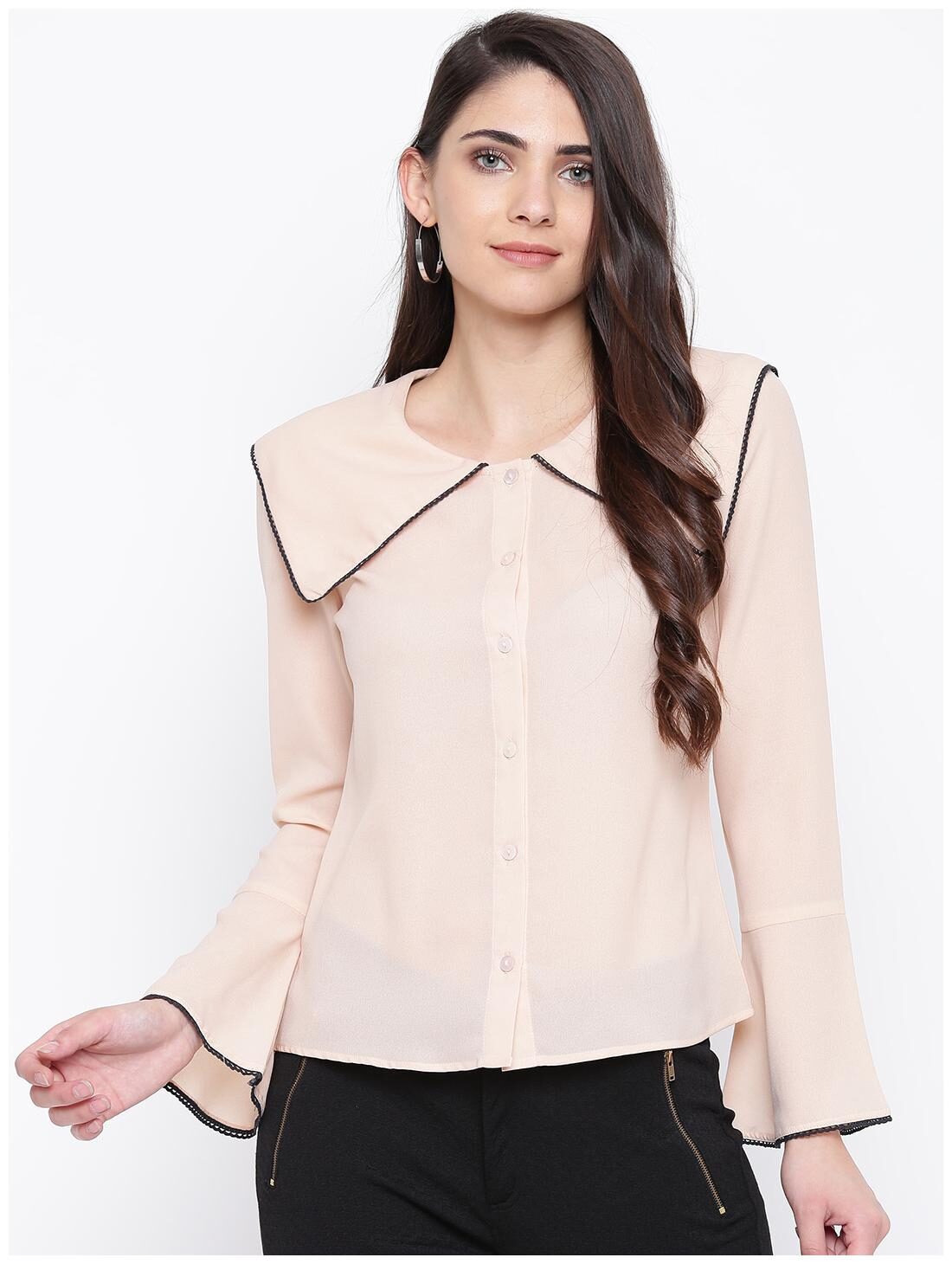 

DODO MOA Women Solid Regular top - Beige