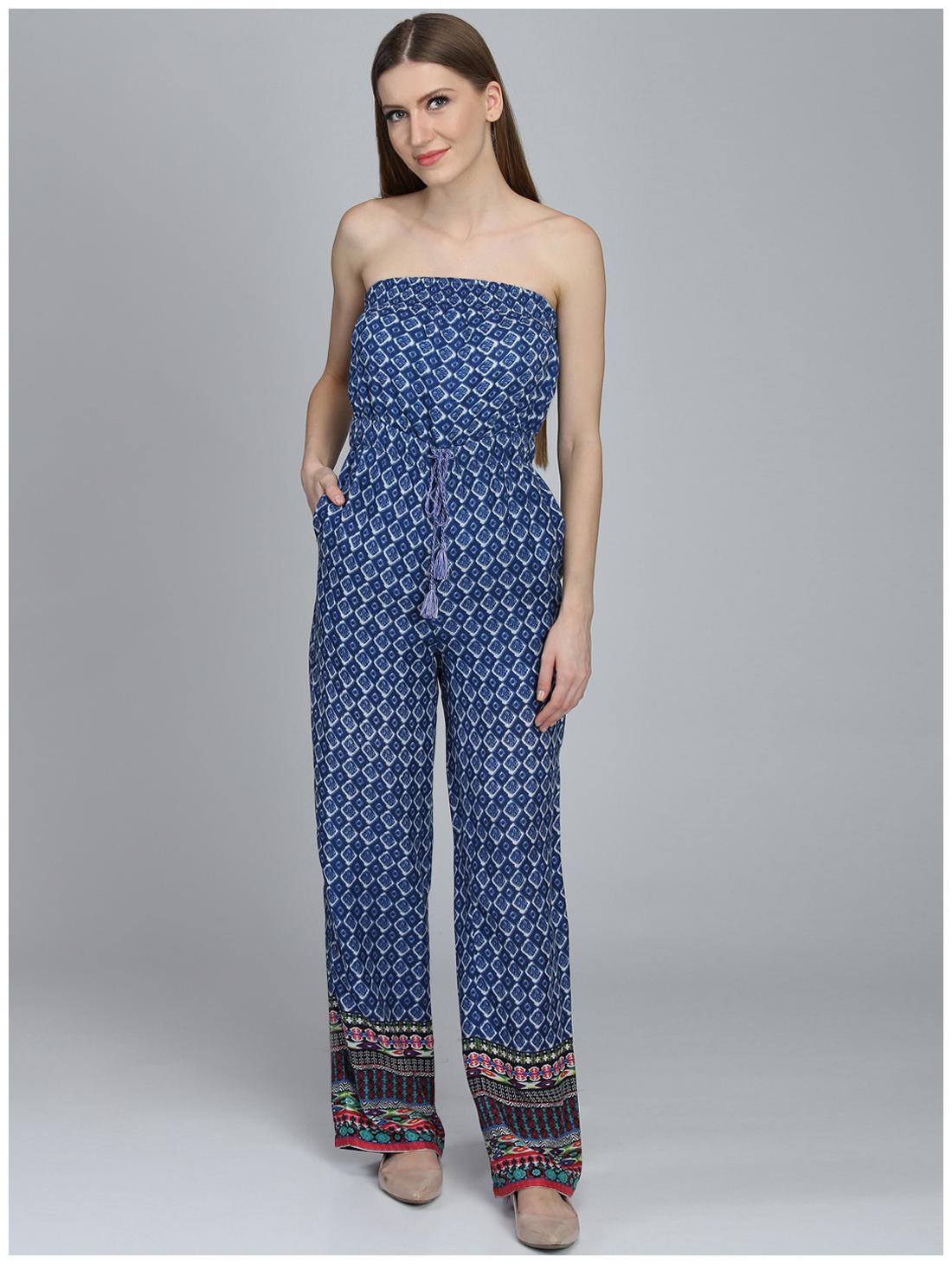 

DODO MOA Abstract Jumpsuit - Blue