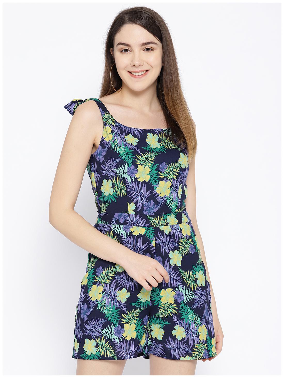 

DODO MOA Floral Jumpsuit - Blue