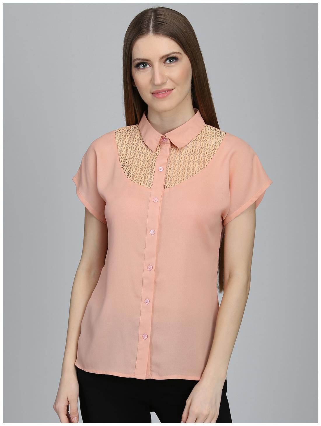 

DODO MOA Women Self design Shirt style - Pink