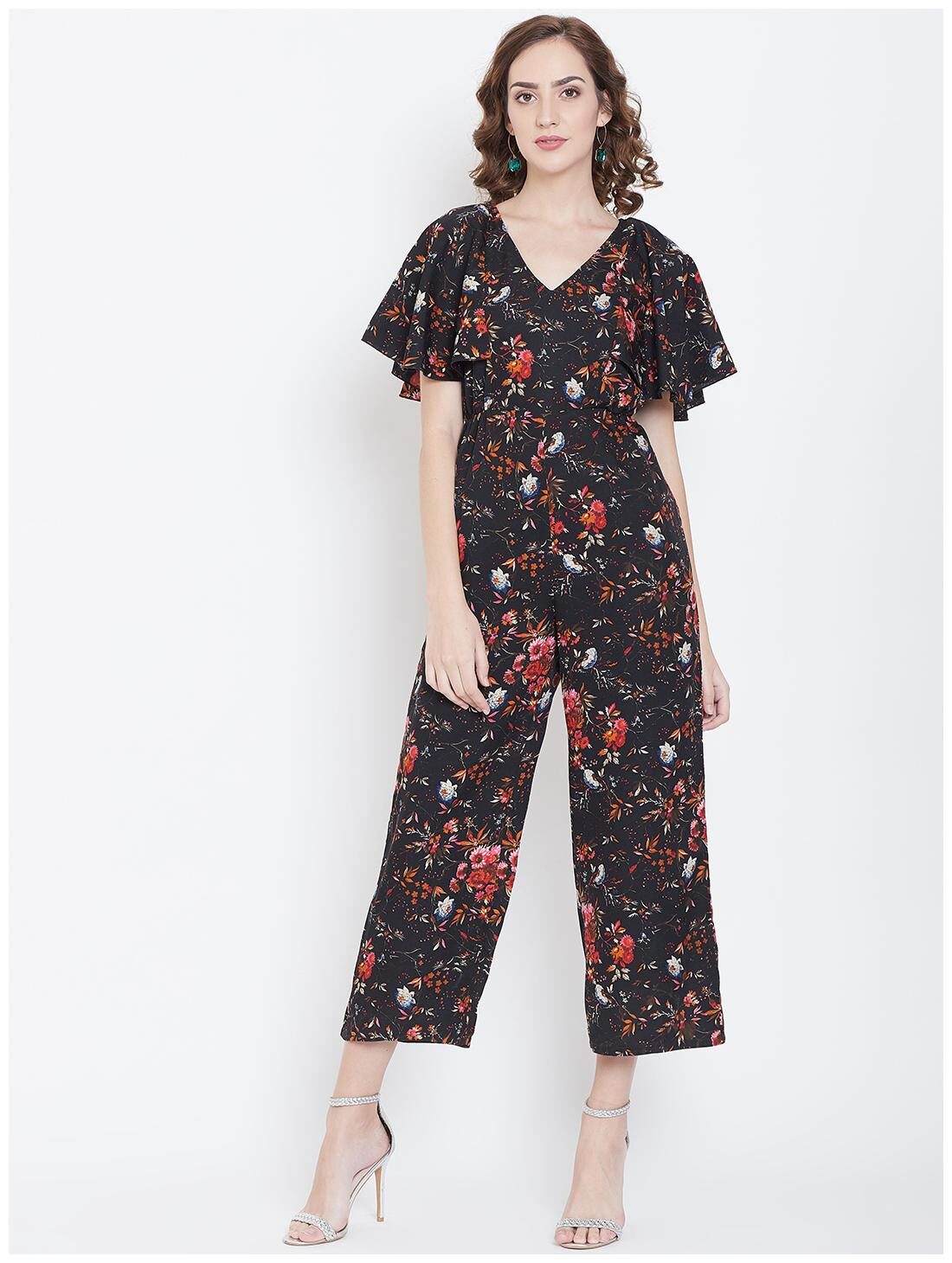 

DODO MOA Floral Jumpsuit - Black