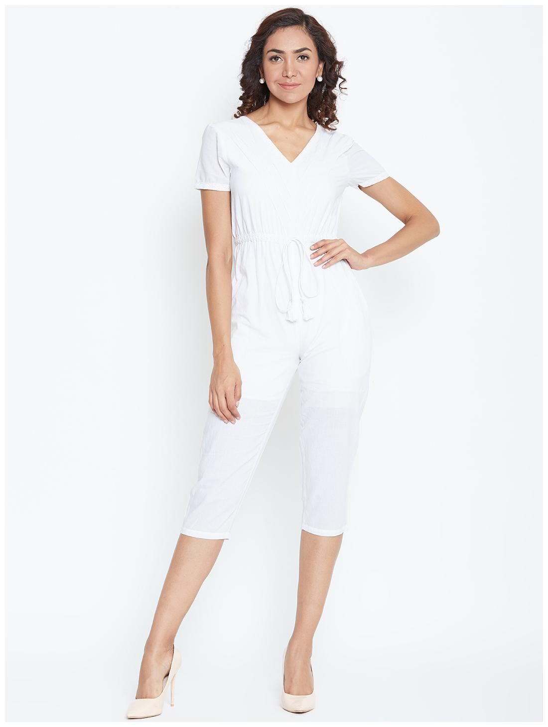 

DODO MOA Solid Jumpsuit - White