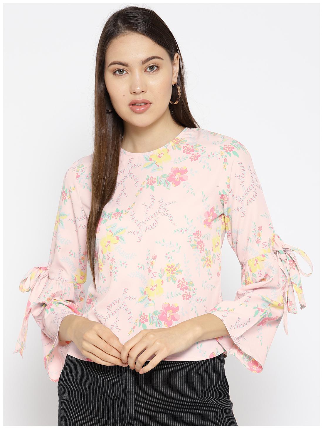 

DODO MOA Women Floral Regular top - Pink