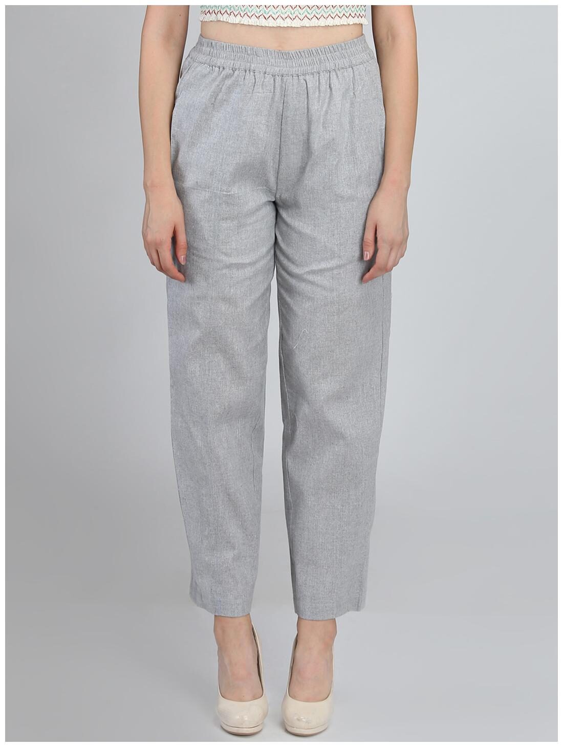 

DODO MOA Women Grey Regular fit Regular trousers