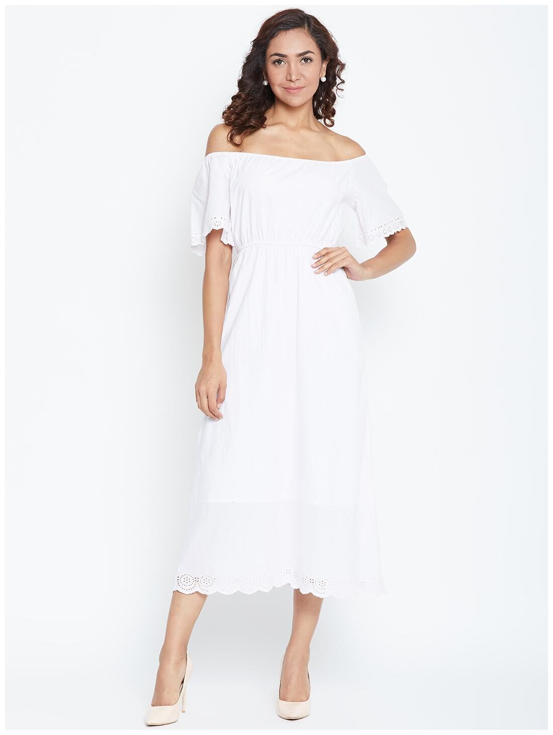 

DODO MOA Pink Solid A-line dress