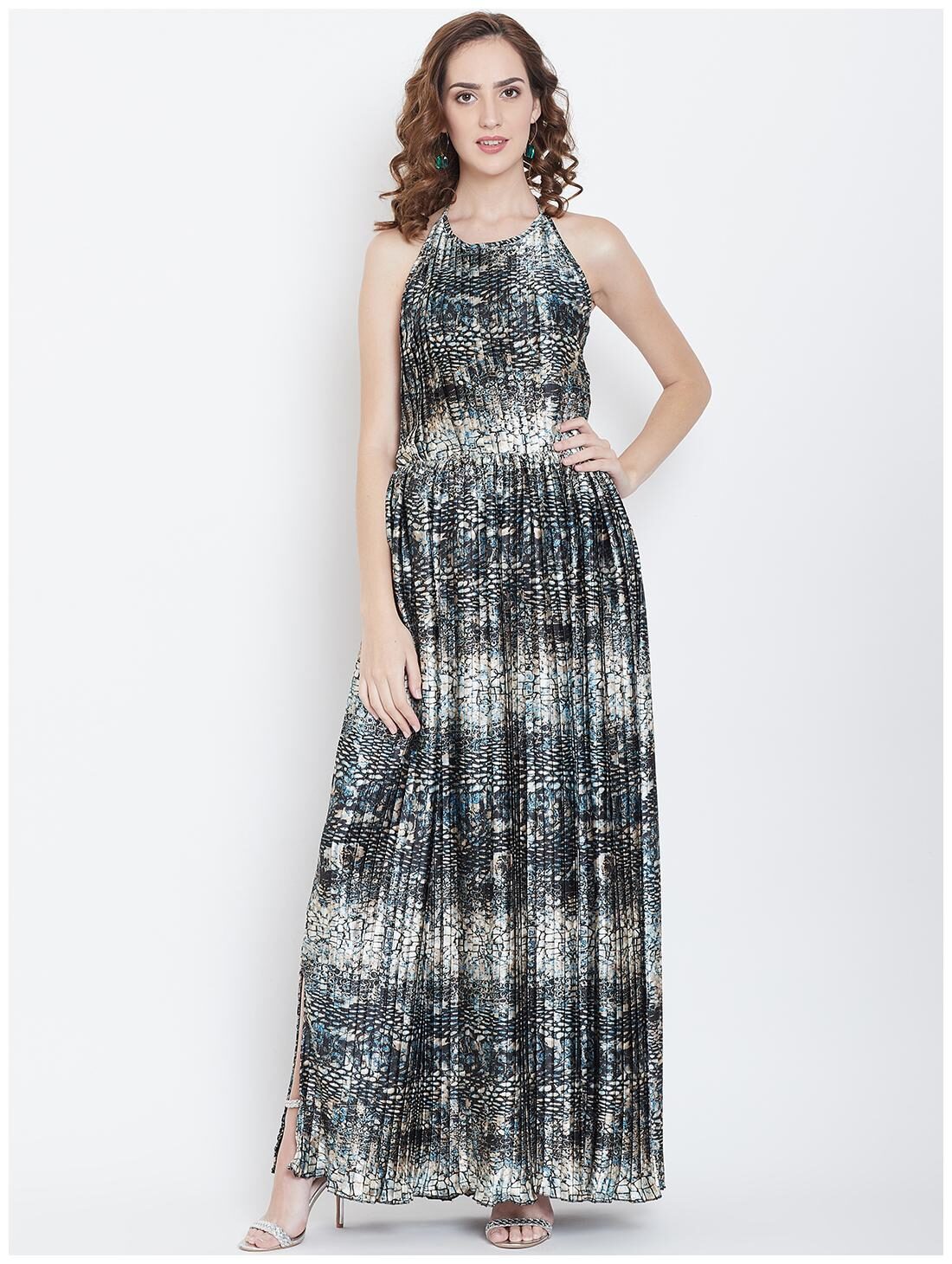 

DODO MOA Black Abstract Maxi dress
