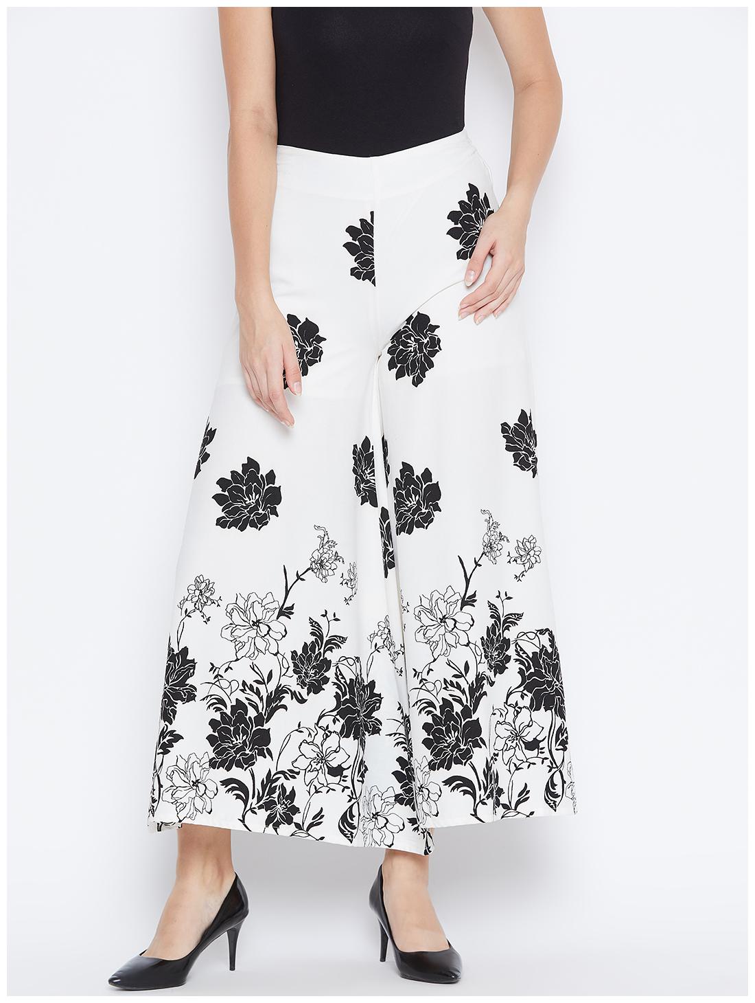 

DODO MOA Women Polyester White Palazzos