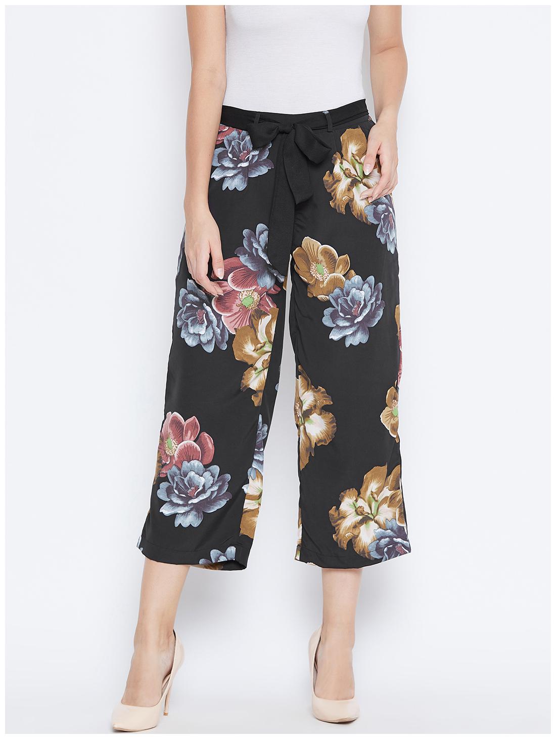 

DODO MOA Women Black Regular fit Regular trousers
