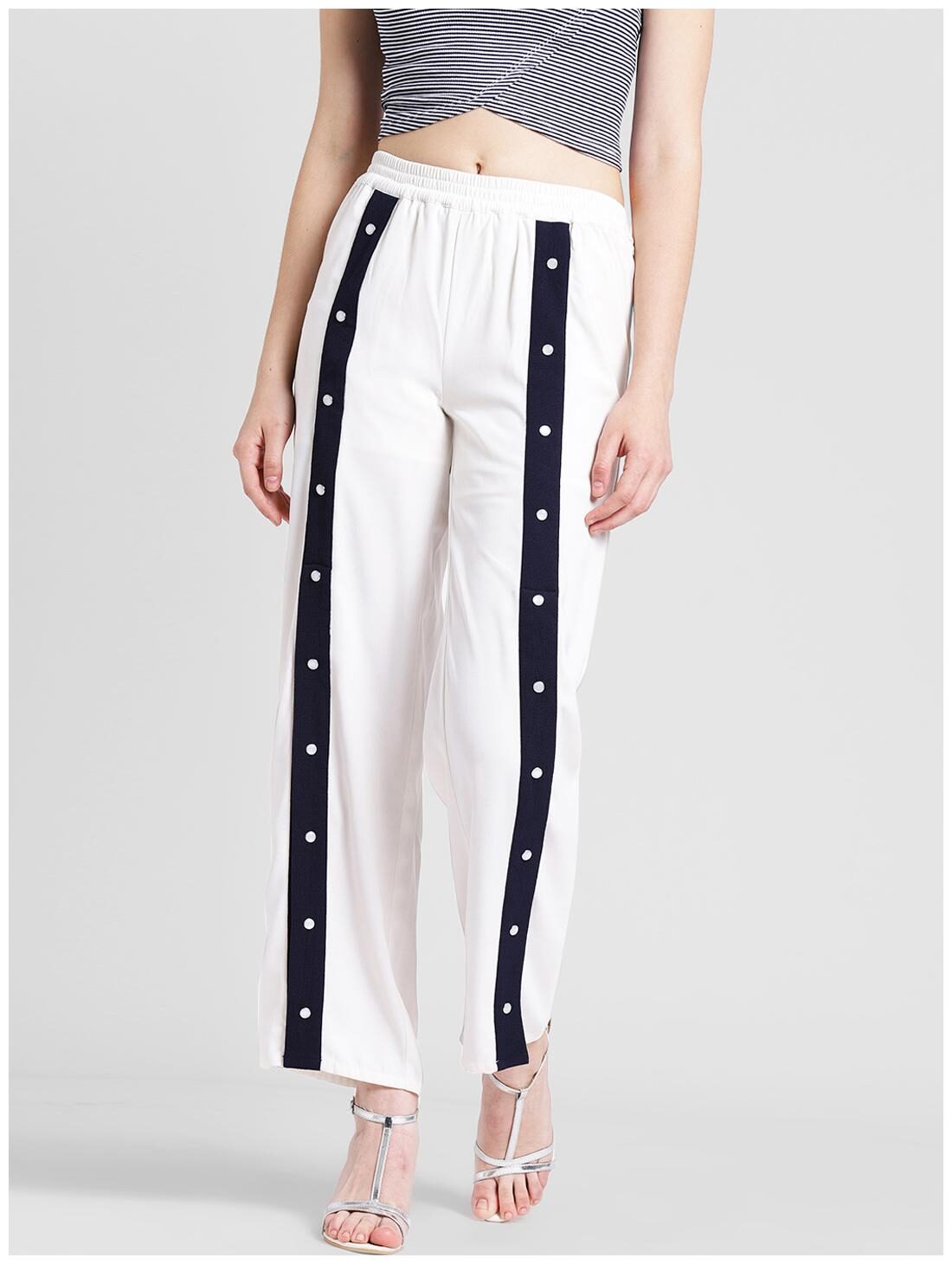 

DODO MOA Women White Regular fit Regular trousers