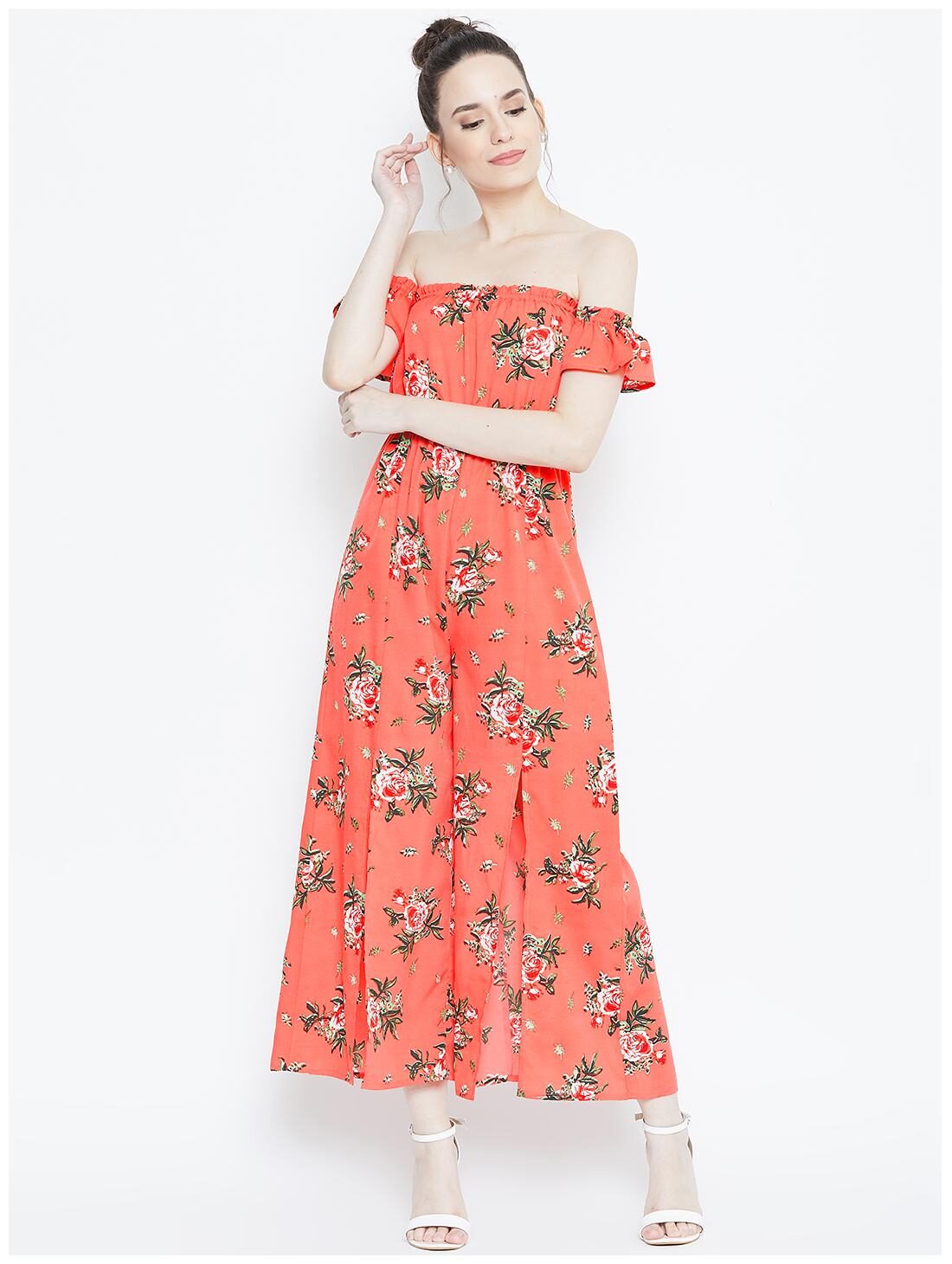 

DODO MOA Floral Jumpsuit - Orange