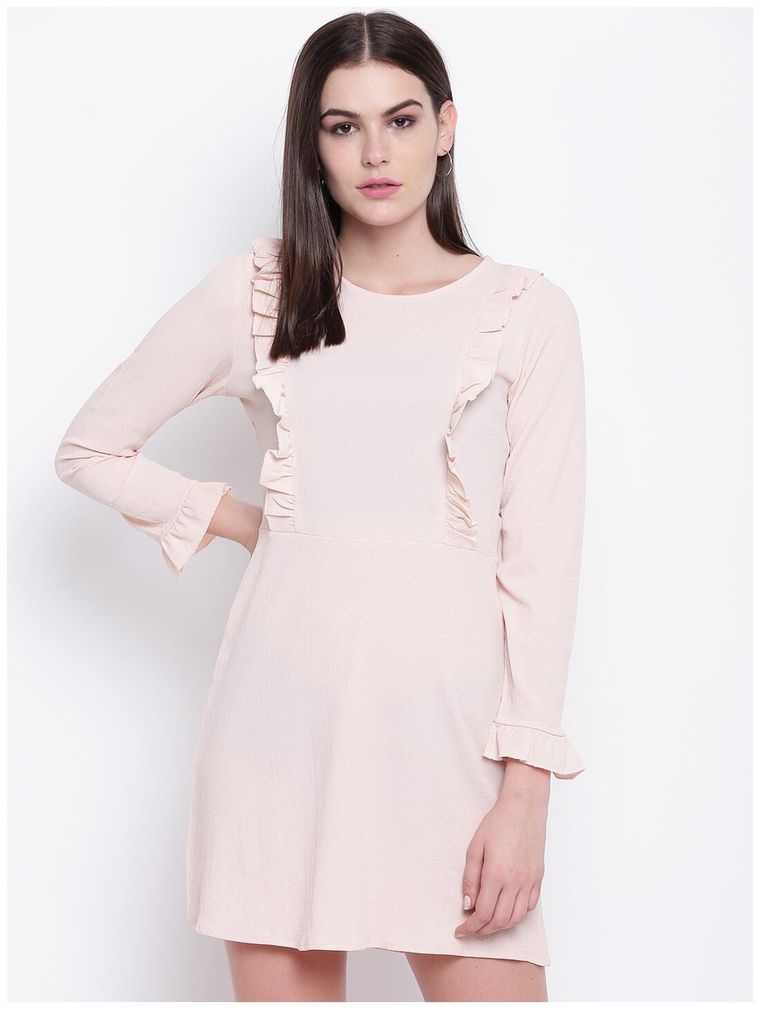 

DODO MOA Pink Solid A-line dress