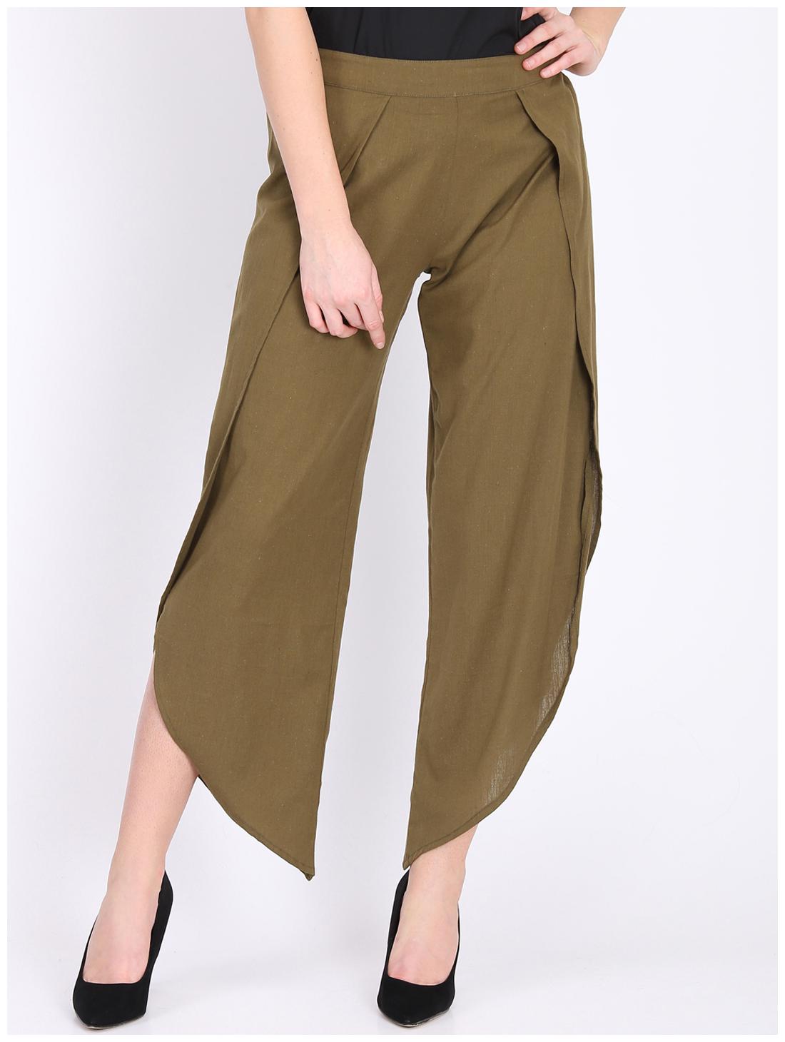 

DODO MOA Women Green Regular fit Regular trousers
