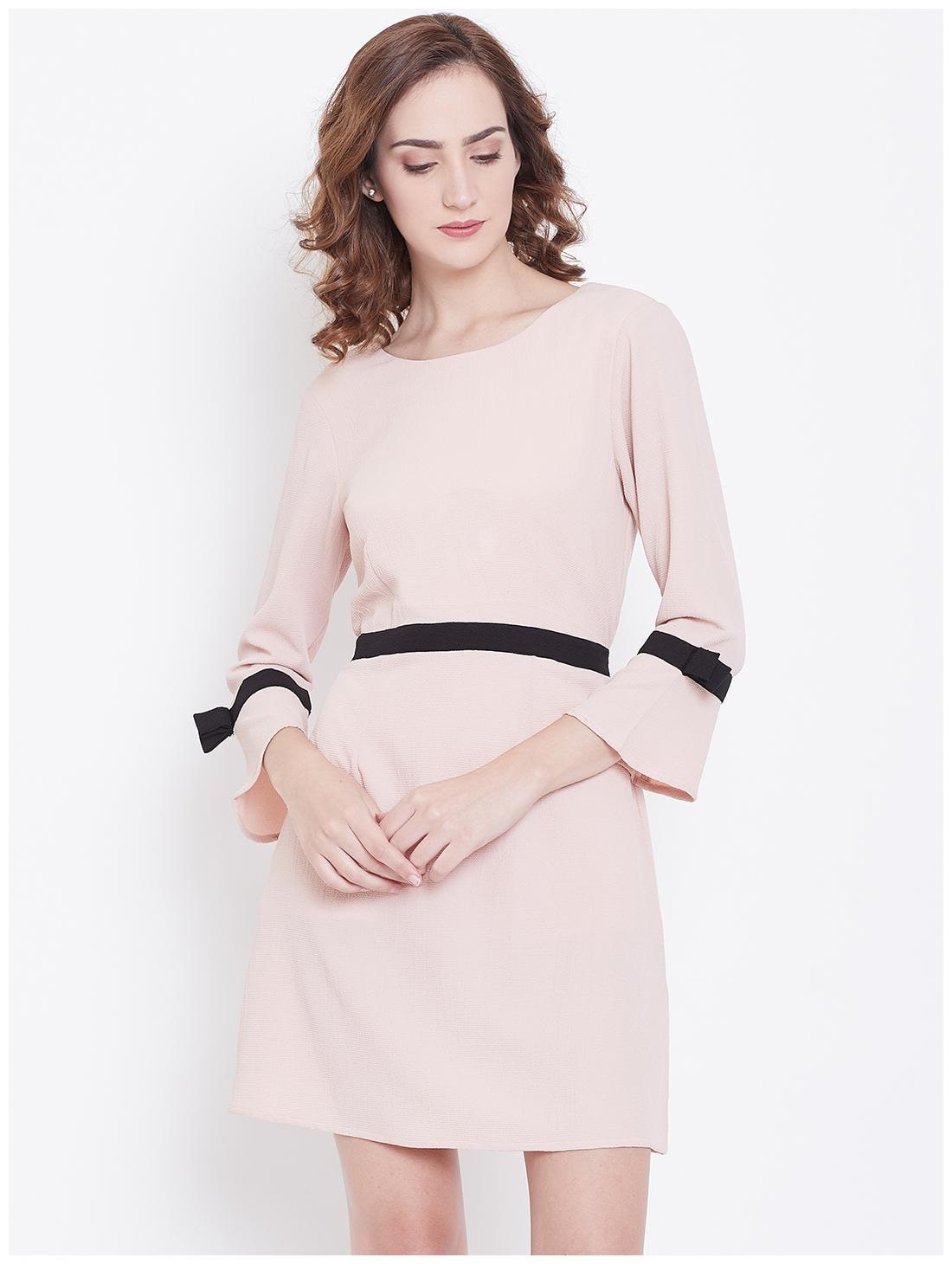 

DODO MOA Orange Solid Sheath dress