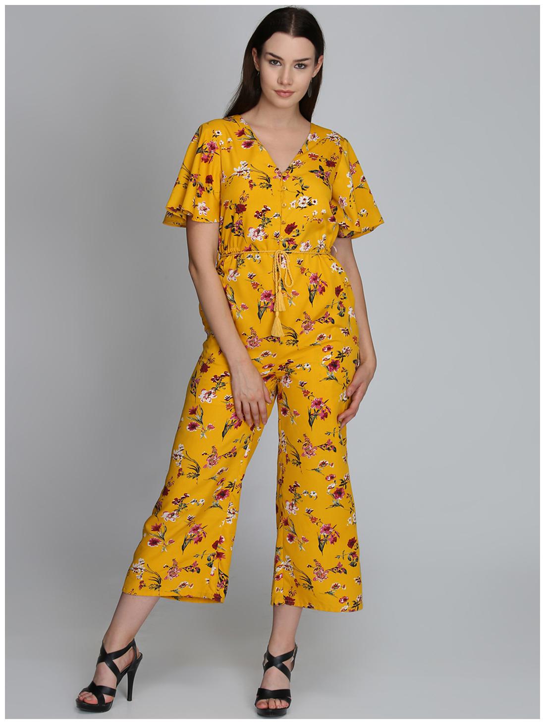 

DODO MOA Floral Jumpsuit - Yellow