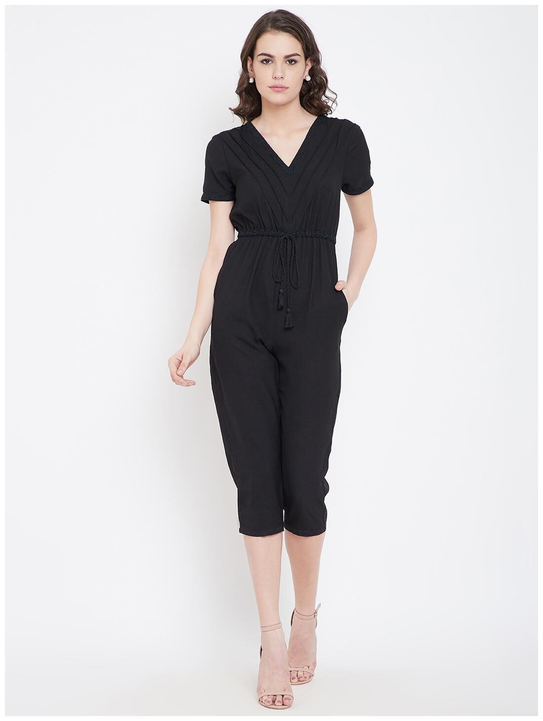 

DODO MOA Solid Jumpsuit - Black