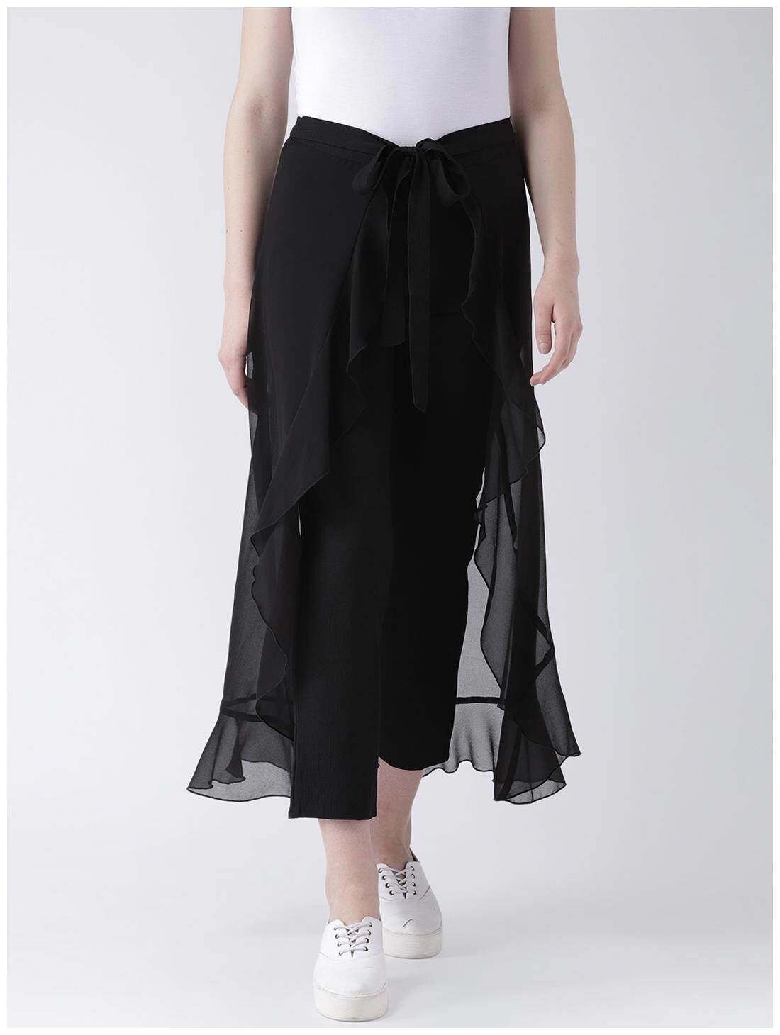 

DODO MOA Women Black Regular fit Regular pants