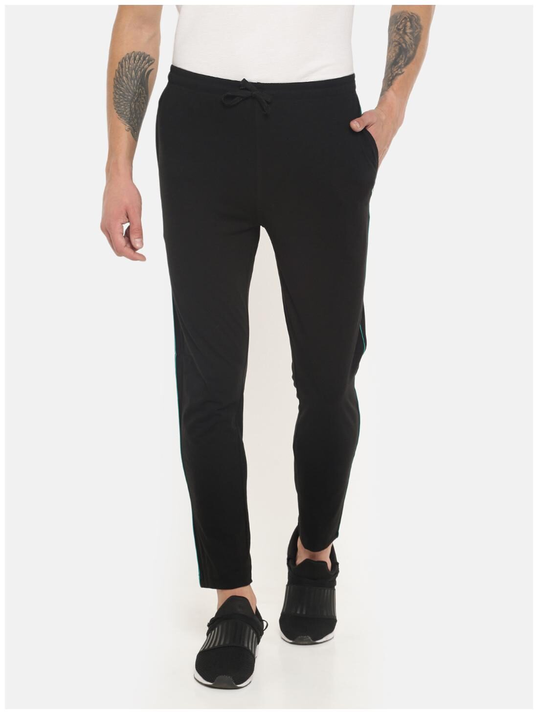 

Dollar Men Black Solid Regular fit Track pants