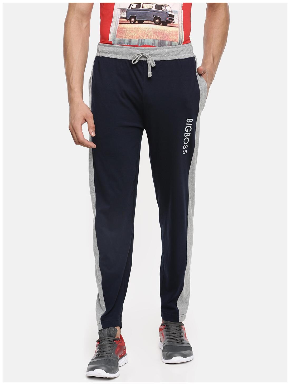 

Dollar Men Navy blue Solid Regular fit Track pants