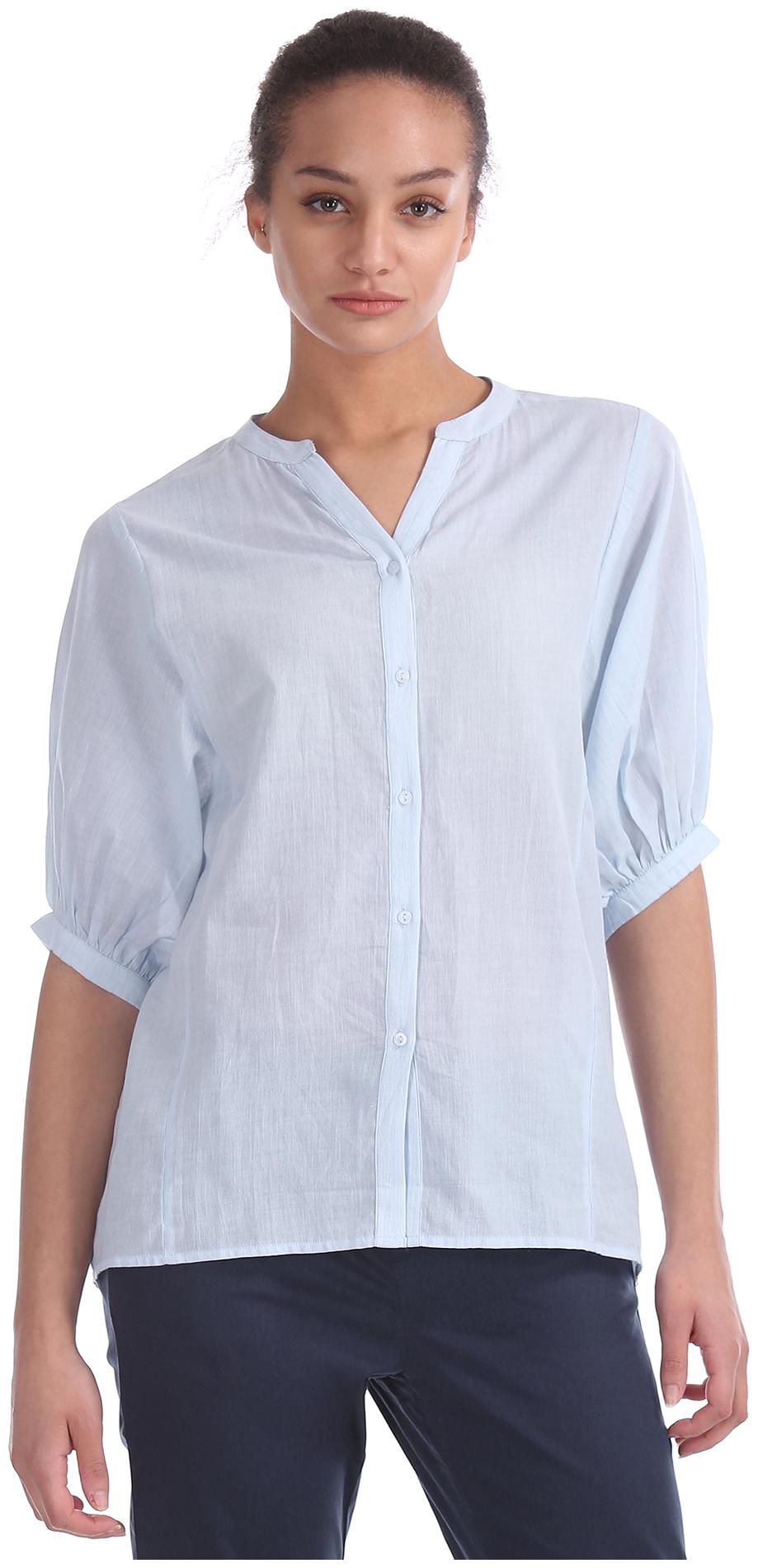 

U S Polo Assn Women Striped Boxy top - Blue