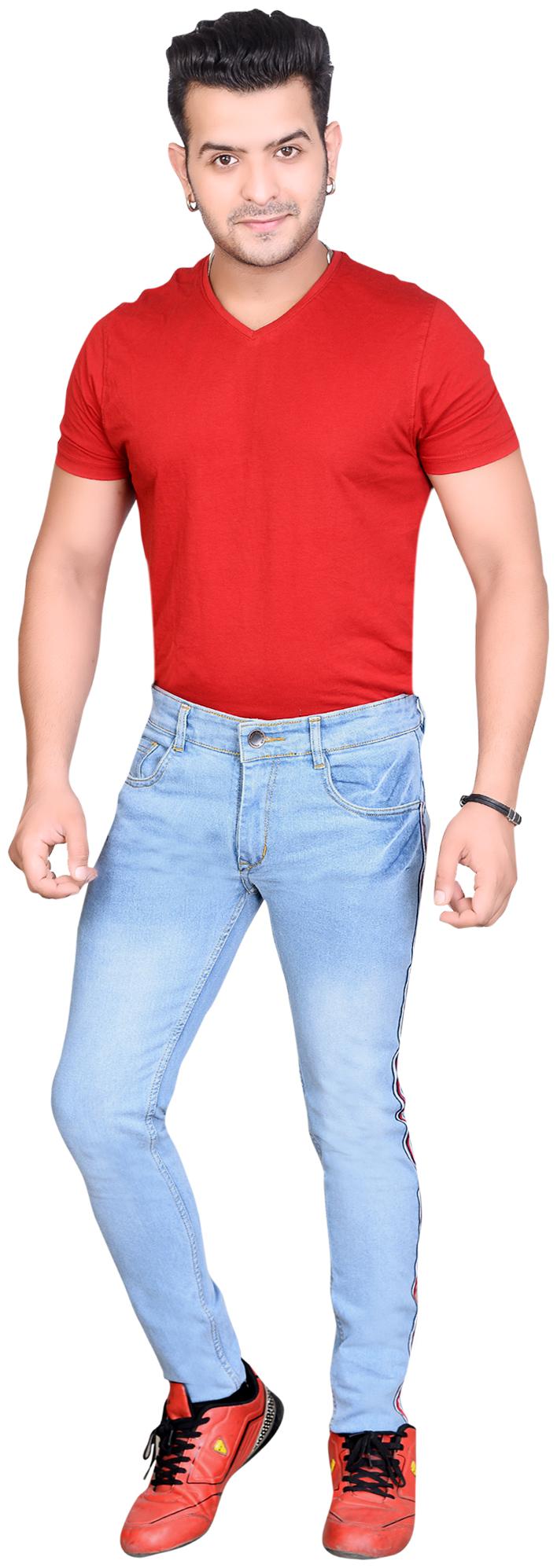 

Dom B Men Blue Slim Fit Jeans