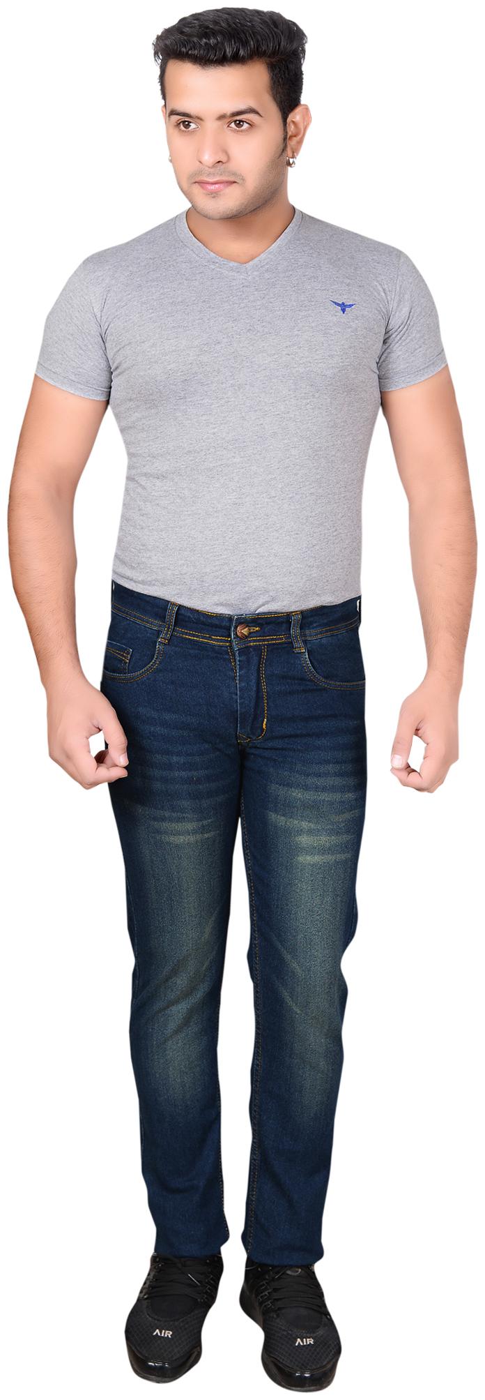

Dom B Men Green Regular Fit Jeans