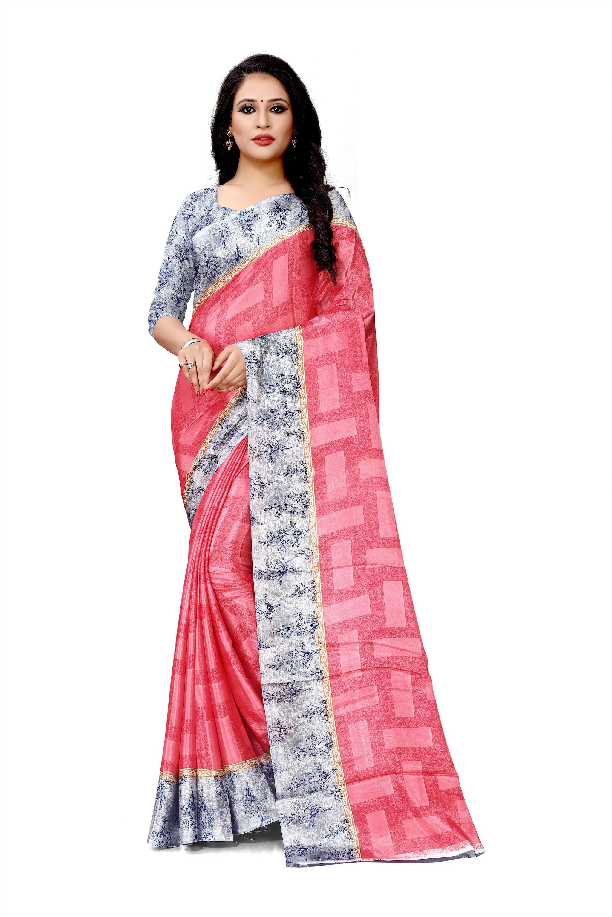 

DORI Crepe Pink Printed Saree For Women