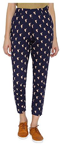 

DOWNLOAD APPAREL Women Viscose Rayon Printed Blue Pant