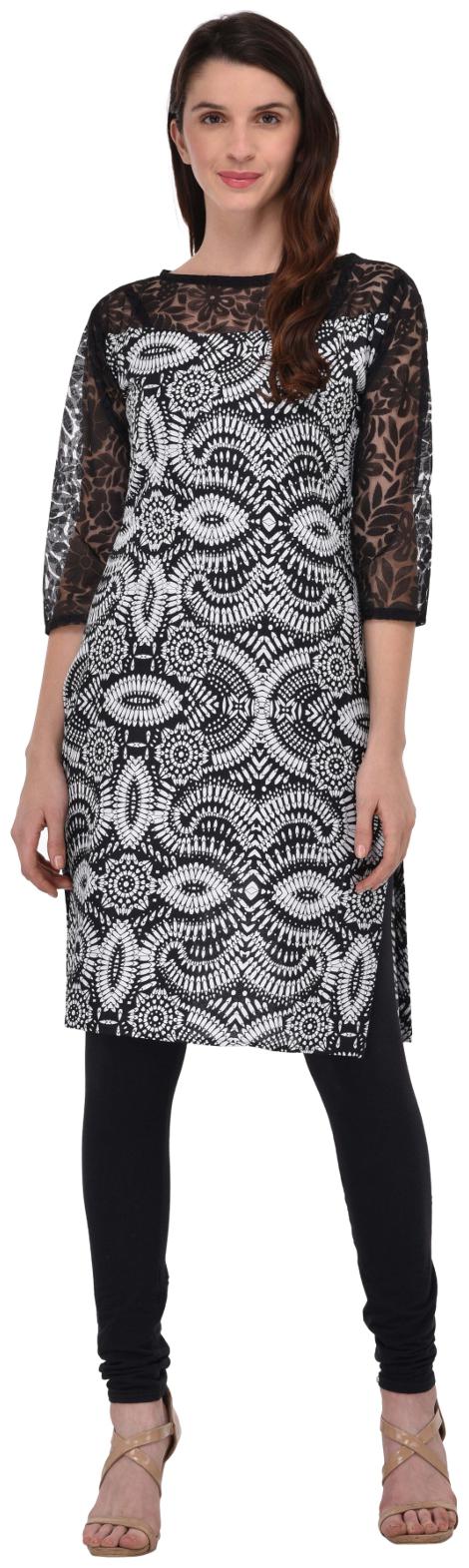 

Drapes Women Multi Printed Straight Kurta